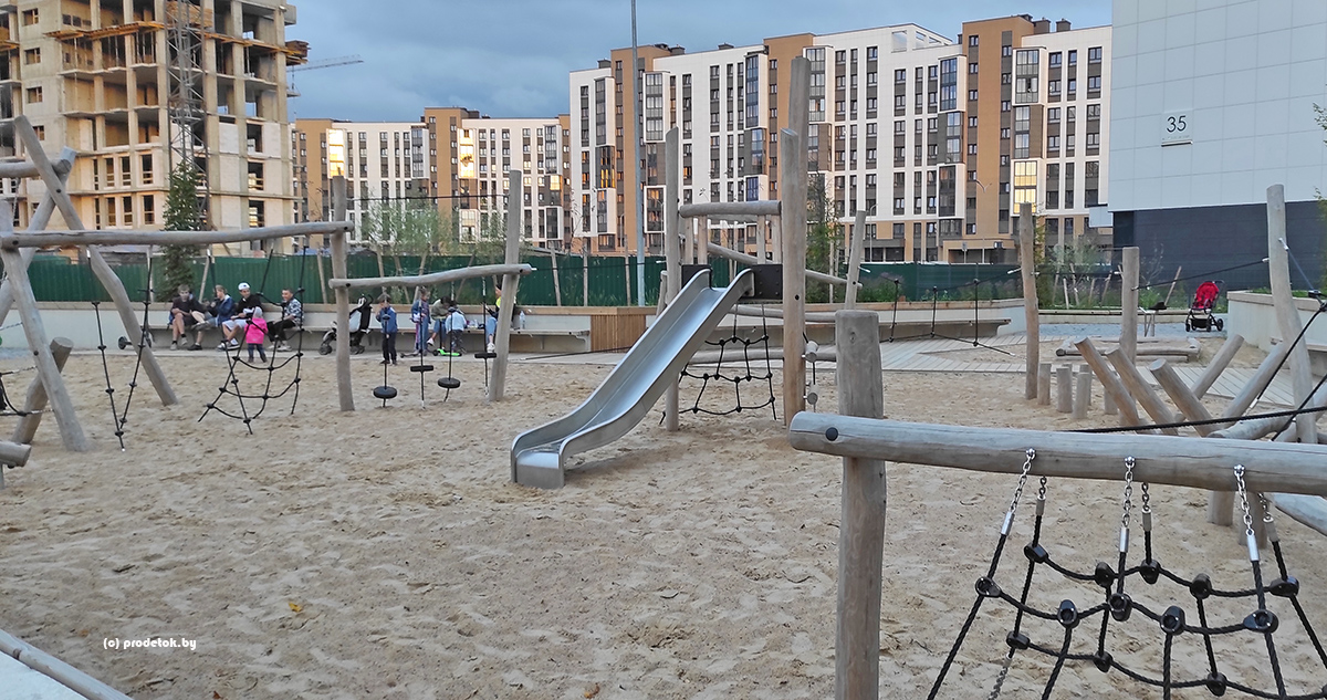 В Минске появилась детская эко-площадка в скандинавском стиле: фотообзор