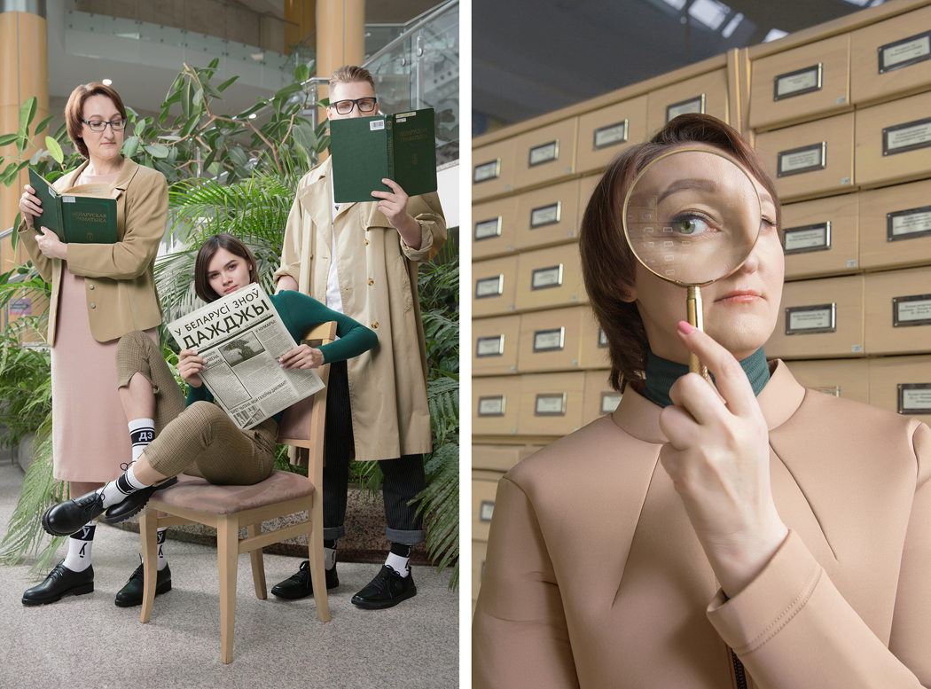 #МоваГэтаСтылёва: сотрудники Национальной библиотеки Беларуси стали моделями Mark Formelle