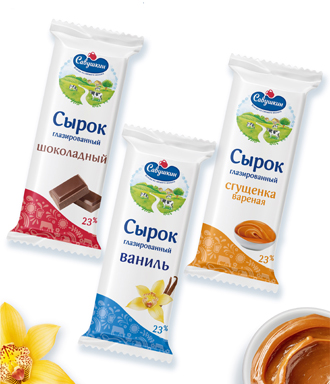 «Савушкин продукт» впервые выпустил  творожные сырки. в их составе - творожный сыр.